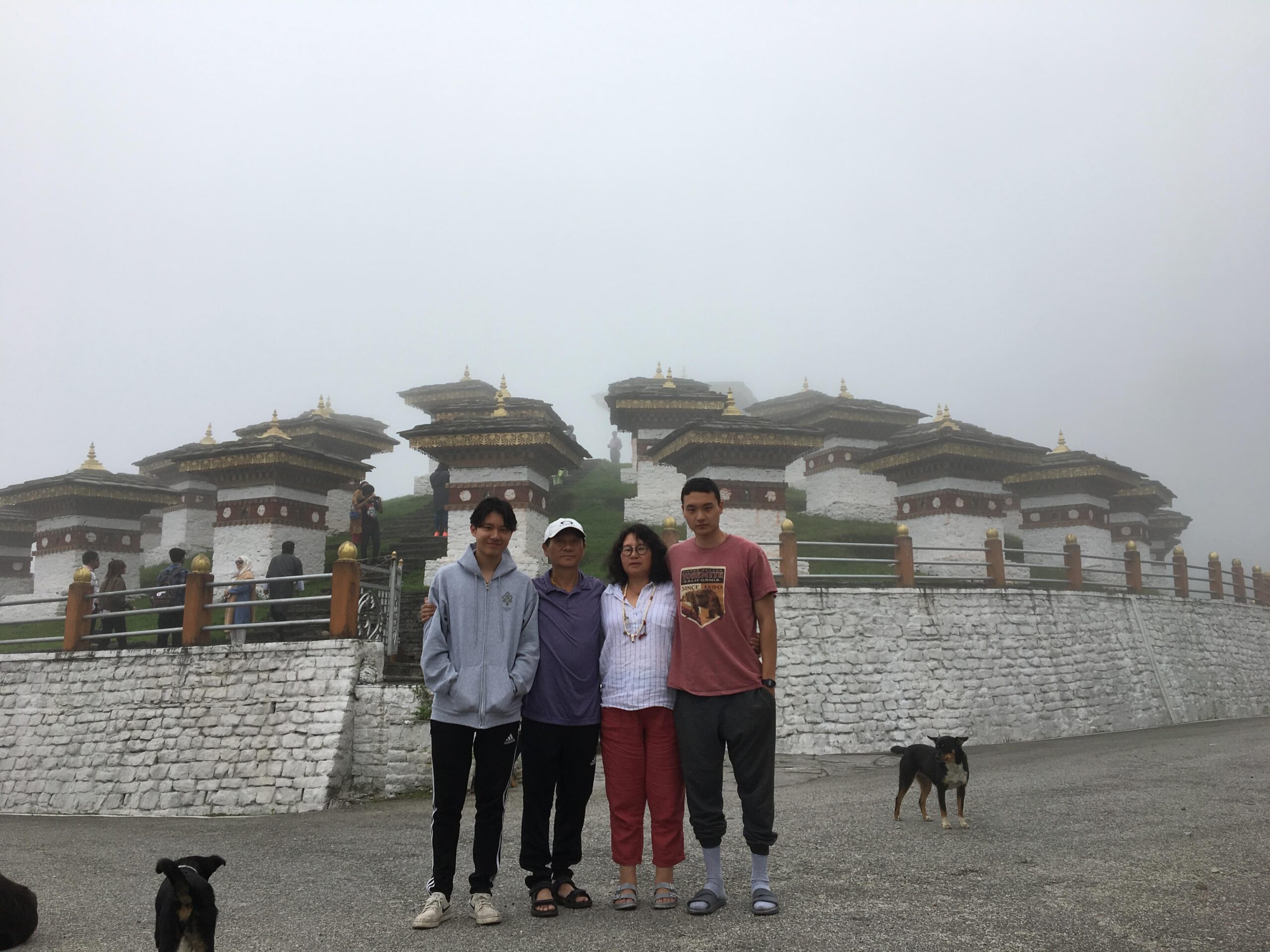 Warriors cemetery in Bhutan.